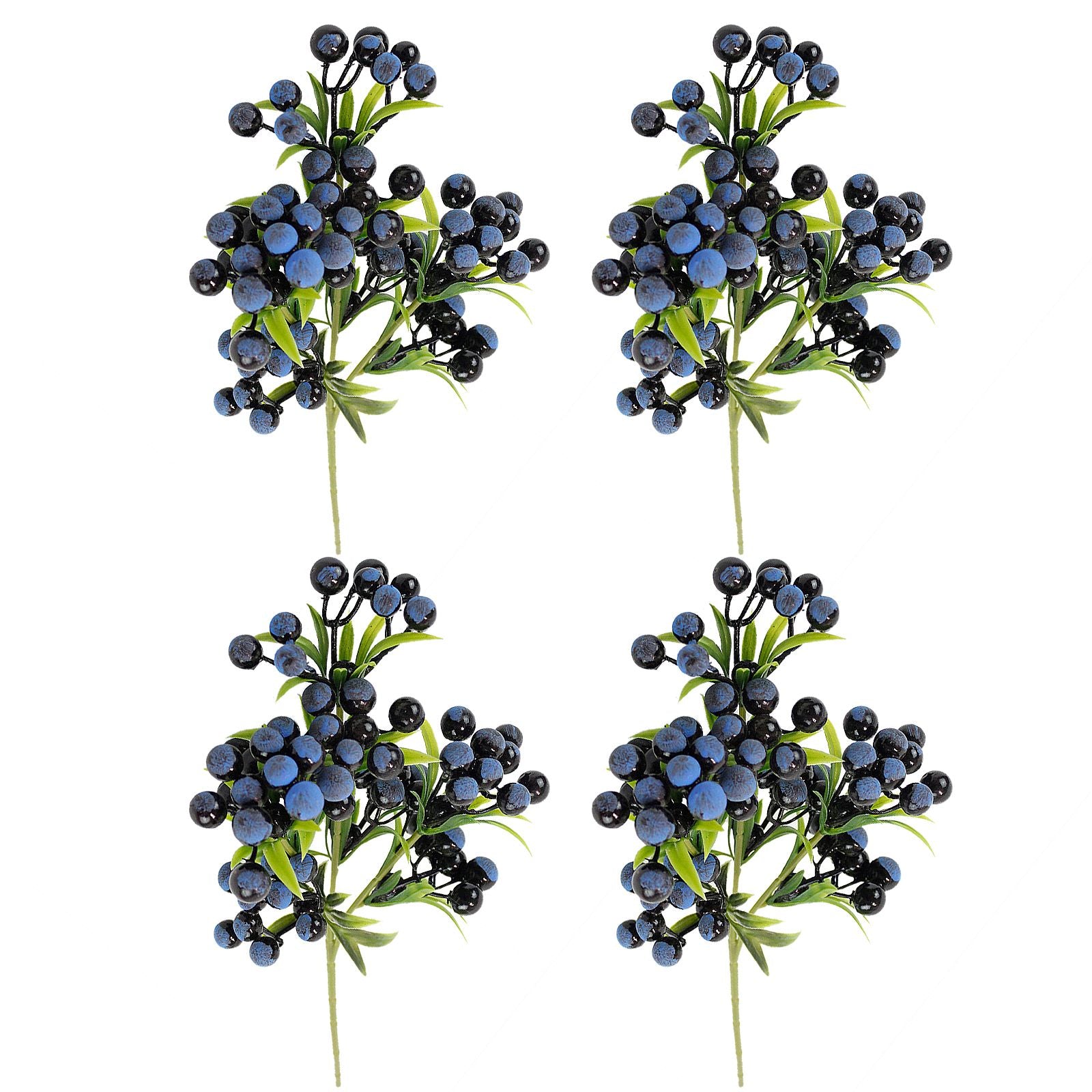 Christmas Berry Branches 3 Forks Simulation Foam Berry Picks Home Decoration