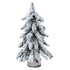 45cm Flocking Christmas Tree with Lights PVC Mini Christmas Tree Artificial Holiday Tree Christmas Desktop Decoration