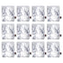12PCS Water Storage Container Foldable Heat Preservation Emergency Water Bag with Tap for Camping