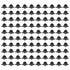 100pcs Drip Emitter 4mm Pressure Compensation Uniform Flowing PP Irrigation Watering Dripper Emitter for Large Terrain 4L Black