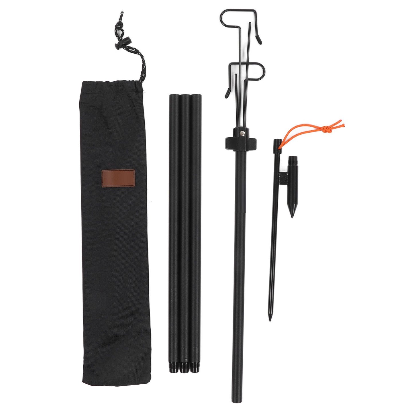 Camping Lantern Stand Multipurpose Lightweight Adjustable Height Collapasible Lantern Stand Pole for Camping Outdoor
