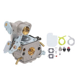 Chainsaw Carburetor Kit with Spark Plug Oil Filter Check Valve for Poulan SM4218AVX SM4518AVX