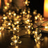 Sakura String Lights Solar Energy LED Waterproof Decoration Light for Outdoor Courtyard Warm White 5 Meters 20 Lights