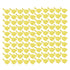 100pcs Blank Livestock Ear Tag Thickened TPU Reusable Animal Ear Label for Dairy Cattle Beef Cattle Yaks Horses Camels Yellow