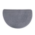 Half Circle Doormat Semicircle Floor Mat Dust Trap Polyester Fiber Strong Absorption Anti Slip for Outdoor Indoor Grey 48x78cm / 18.9x30.7in