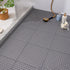 10PCS Suction Cup Floor Mats Anti Slip Plastic Mosaic Bath Mat for Kitchen Bathroom Grey