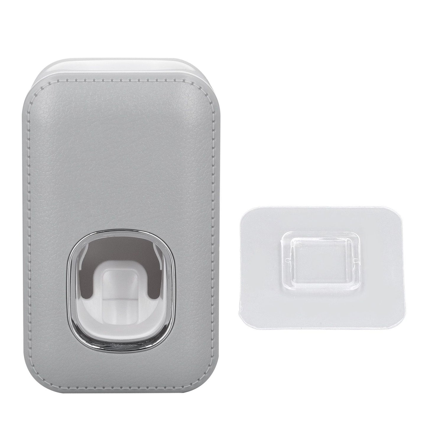 Toothpaste Dispenser Full Automatic Wall Mounted Hands Free Easy Operation Toothpaste Squeezer for Bathroom Hotel Gray