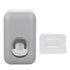 Toothpaste Dispenser Full Automatic Wall Mounted Hands Free Easy Operation Toothpaste Squeezer for Bathroom Hotel Gray