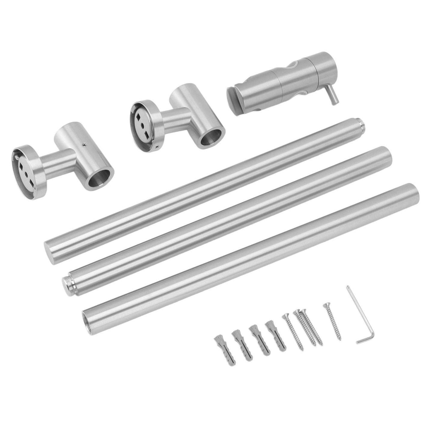 Shower Slide Bar Stainless Steel Head Holder Adjustable Wall Mount Home Decor for Bathroom