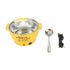 Electric Cooking Pot 1.8L 400 to 800W Stainless Steel Inner Wall 2 Modes Overheating Protection Electric Cooker Yellow