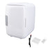 Car Fridge 4 Liters Durable ABS Cosmetic Storage Detachable Partition Portable Mini Fridge for Food Cosmetic Car White