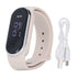 Anti Mosquito Bracelet Watch Silica Gel USB Rechargeable Ultrasonic Mosquito Repellent Bracelet for Outdoor White