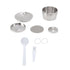 Stainless Steel Coffee Capsule Kit Reusable Filter Gasket Brush Spoon Powder Pressing Plate for EDG DG325