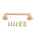 Gate Pull Handle Zinc Alloy Retro Round Base Furniture Hardware for Door Drawer Cabinet Wardrobe Closet Gold