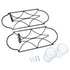 2Pcs Wall Mounted Candle Holder Iron Glass Sconces Decoration Accessories for Living Room Bedroom Black