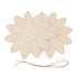 2pcs Wooden Flower Cutouts DIY Lotus Shape Unfinished Wooden Cutouts Home Garden Wood Chip Decor Pendant with 2 Hemp Rope