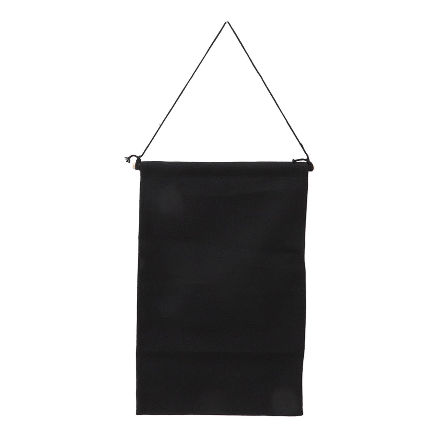 Brooch Storage Hanging Flag Multi Purpose Stylish Classic Pin Collection Organizers Banners for Home Office Dorm Black M 45.5x27.3cm 30cm(wooden Stick)