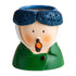 Cute Desktop Pen Holder Resin Cartoon Beautiful Desktop Stationery Organizers for Pencil Pen Van Gogh