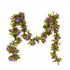 Artificial Roses Foliage Garland Hanging Guide Plastic Flower Vine Suspended Ceiling Decoration Purple
