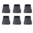 6Pcs 3 Inch Trapezoid Furniture Risers Sofa Leg Pads for Bed Table Cabinet Sofa Feet Black
