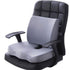 Seat Cushion Lumbar Support Set Polyester Comfortable Chair Cushion for Office Home Flannelette Set Grey Cushion and Back Cushion Combination Set