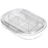 Portable Mini Pill Case Travel Dispensing Pill Organizer Household Food Grade Sealed Storage Medicine Box Big Transparent White