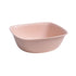 Household Plastic Wash Basin Dormitory Cute Square Laundry Basin Washbasin for Dishing Small Pink