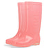Tall Rain Boots Non Slip Waterproof Rain Shoes PVC Transparent Rain Footwear with Plush Cotton Coverfor Women Adults Pink 37