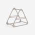 Hanger Storage Rack PP Triangular Rounded Design Shelf Multifunctional Organizer Gray