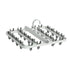 Drying Rack Foldable Matrix Hanging Point 24 Clips Household Drying Rack for Socks Underwear Panties White Grey