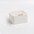 Lipstick Storage Box Large Capacity Double Layer Grid Design Transparent Storage Box with Lid for Home Office White