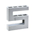 Umbrella Rack Detachable Drainable Cute Number Shape PS Material Wall Mounted Umbrella Holder for Home Grey