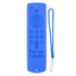 Remote Control Silicone Cover for Fire TV Stick Anti Slip Silicone Protective Case with Lanyard 3rd Gen Blue