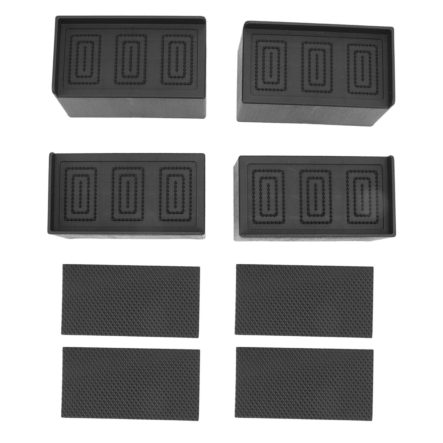L Shape Rectangular Furniture Risers Rubber Stackable Sofa Risers for Table Couch Chair Bed