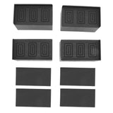 L Shape Rectangular Furniture Risers Rubber Stackable Sofa Risers for Table Couch Chair Bed