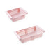Fridge Drawer Organizer Retractable Multifunction Space Saving Refrigerator Storage Box Pink 20.5x16.4x7.6cm / 8.1x6.5x3.0in