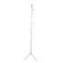 Clothes Tree Solid Wood Round Corner Simple Fashionable Beautiful Coat Hanger for Living Room White