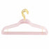 10Pcs Clothes Hangers Plastic 40cm Glitter Transparent Crystal Seamless Clothes Racks for Closet Wardrobe Red Glitter