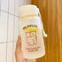 Kids Water Bottle Cute Cartoon Printing Handle Design Healthy Odorless Good Sealing Students Water Cup Hug Bear