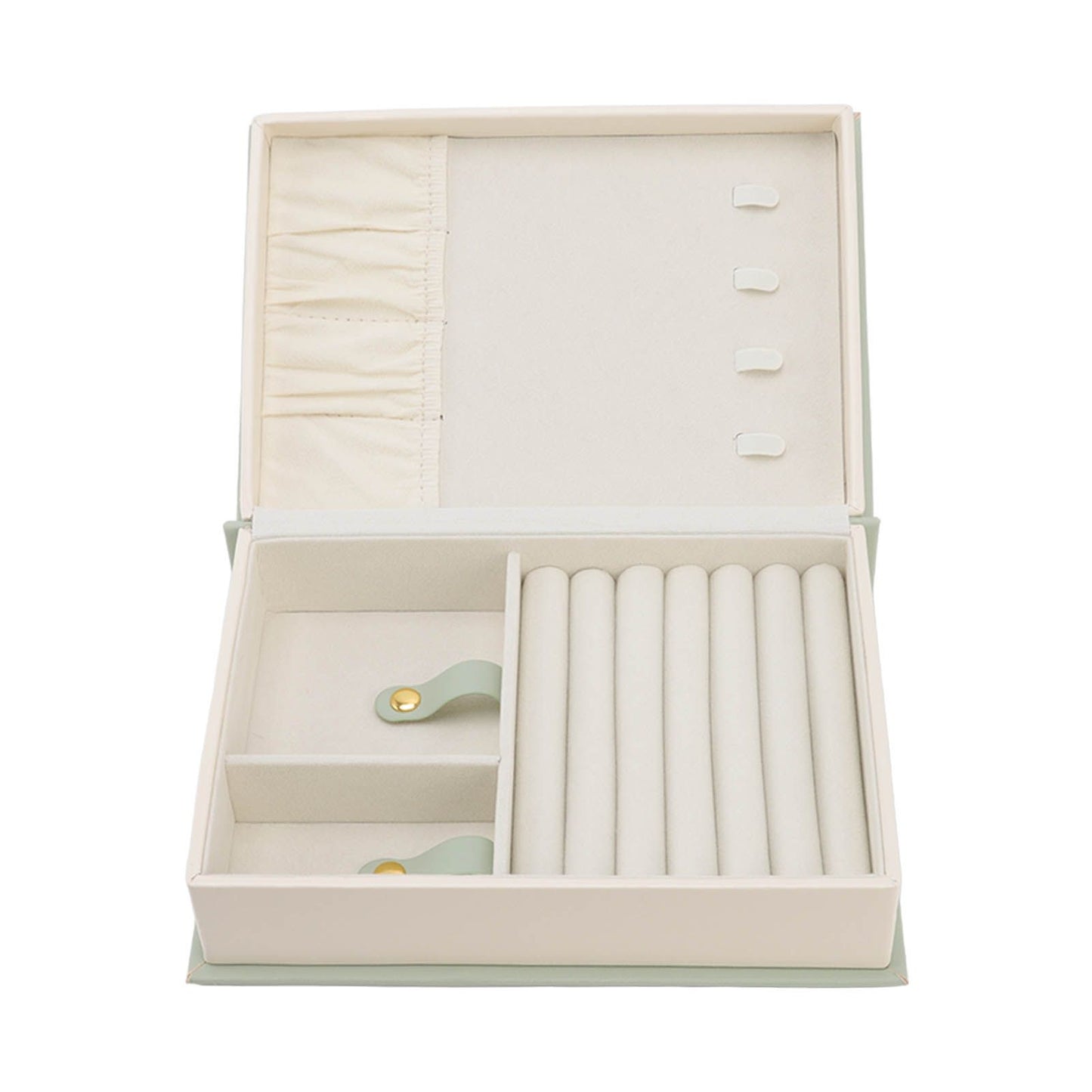 Jewellery Box Leather Jewelry Storage Case Large Capacity Portable for Earring Necklace