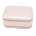 Jewelry Case Double Layer Portable Pink Necklace Hook Design Convenient Handle Travel Jewelry Box