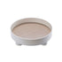 Round Plastic Serving Tray Cosmetic Storage Table Desk Organizer Container for Snack Food Ornaments Vanity Default White