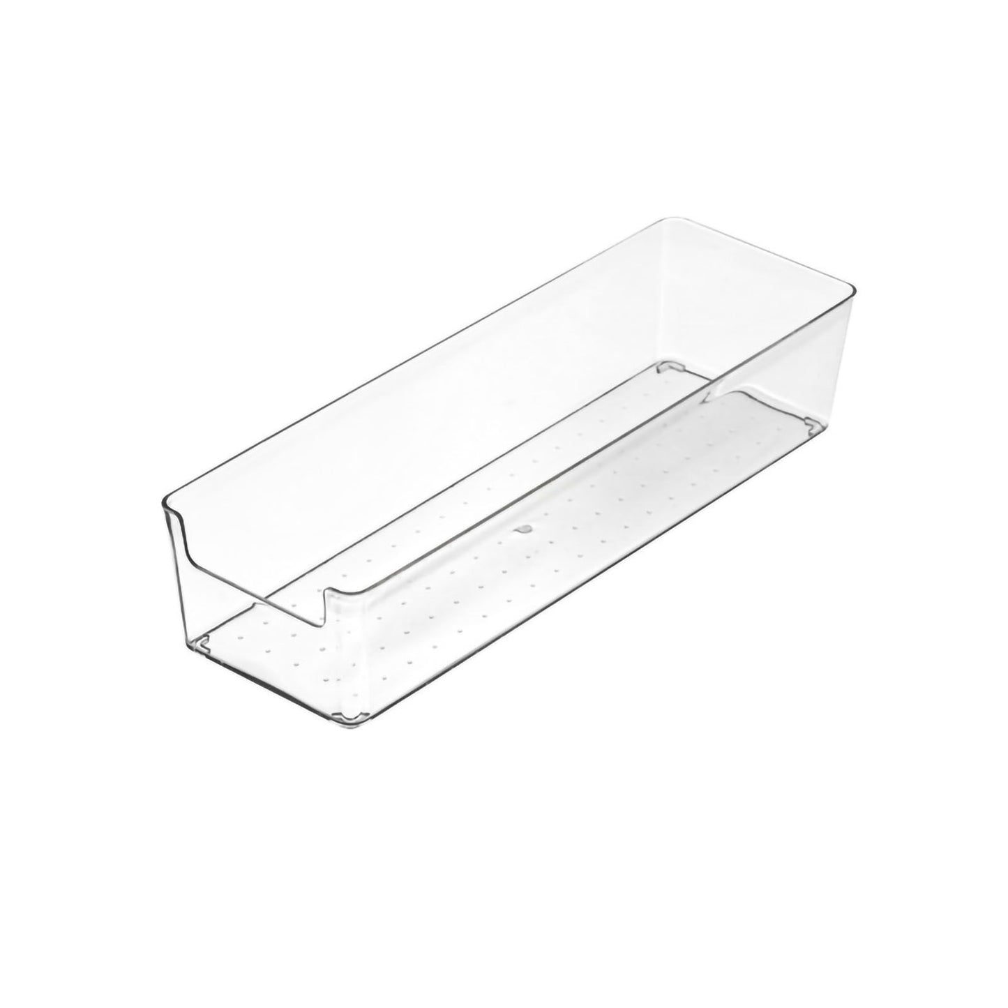 Drawer Storage Trays Durable Transparent Plastic Drawer Storage Divid Box for Kitchen Large Rectangle Box