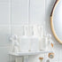 Wall Mounted Shelf Hole Free Installation Small Doll Shape Large Capacity Plastic Stable Load Bearing Storage Rack Grey
