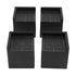 4Pcs Furniture Risers Plastic EVA Square 3in Support Up to 2200LBS for Washing Machine Bed Couch Table Sofa