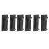 6Pcs Adhesive Hook Stainless Steel Dual Prong Wall Mounted Black for Towel Clothes