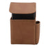PU Cigarette Case with Lighter Holder 20 Packs Cigarette Box Wallet Design for Men Smoke Tools Brown