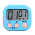 Digital Clock Timer Classroom Kitchen Magnetic Stopwatch for Kids Cooking Baking Boiling Egg Sports Blue