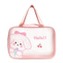 Clear Travel Bag Cherry Puppy Frosted Translucent Waterproof PVC Toiletry Bag Pouch for Washing L 12.2 X 3.9 X 7.9in