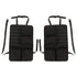2PCS Auto Seat Organizer Oxford Cloth Waterproof Easy Cleaning Odor Free Backseat Car Organizer Black